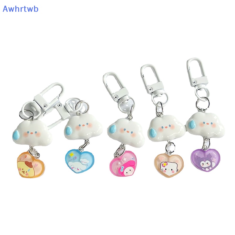 Móc Khóa Hình Đám Mây Hoạt Hình Dễ Thương Bằng Nhựa Resin Mới