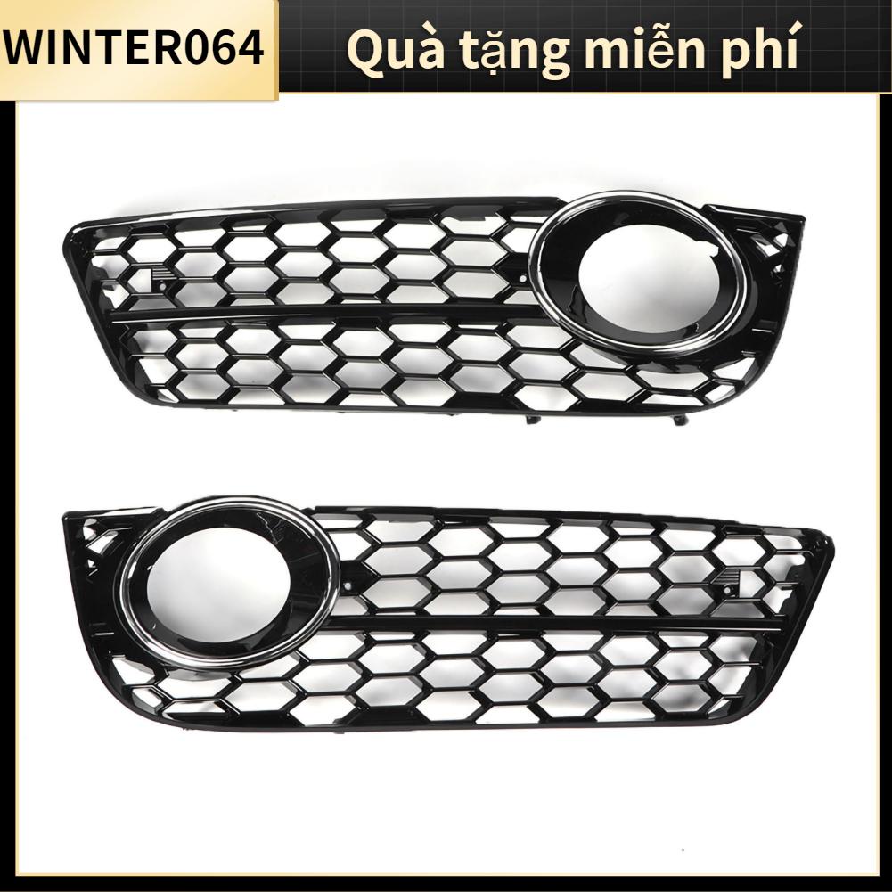 Winter064 2 Cái Cản Trước Thấp Hơn Đèn Sương Mù Lưới Thay Thế Phù Hợp Cho A5 08‑11