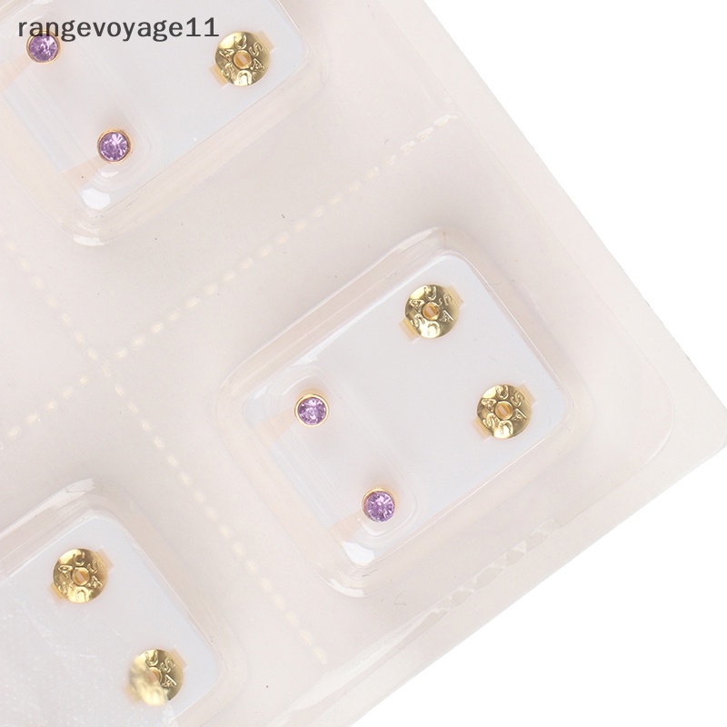 Set 12 Cặp Bông Tai Bằng Thép Không Gỉ Chất Lượng Cao