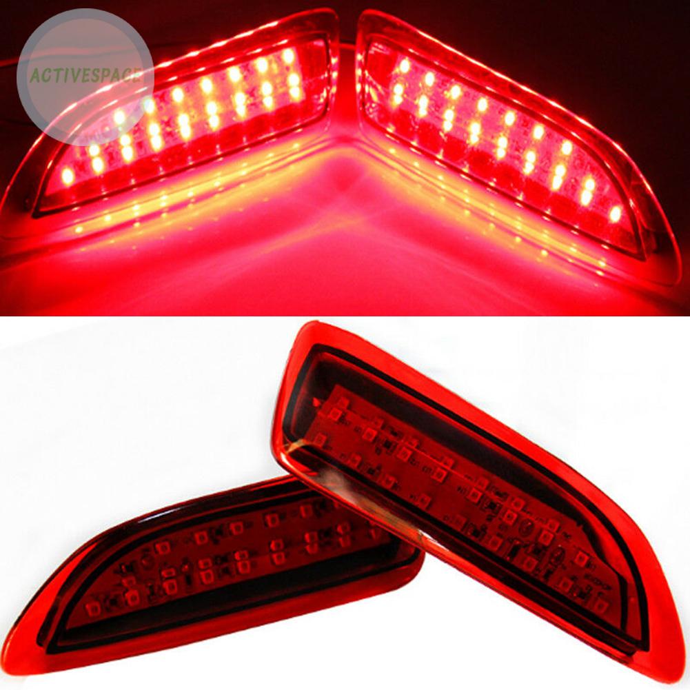 ⚡READYSTOCK⚡Rear Bumper Light 2pcs 6W Brake Lights DC12V L &amp; R LED Lamp Red Durable