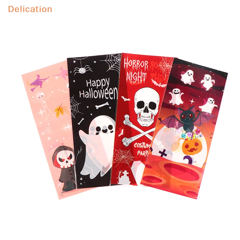 Set 100 Túi Nhựa Đựng Bánh Kẹo Trang Trí Halloween