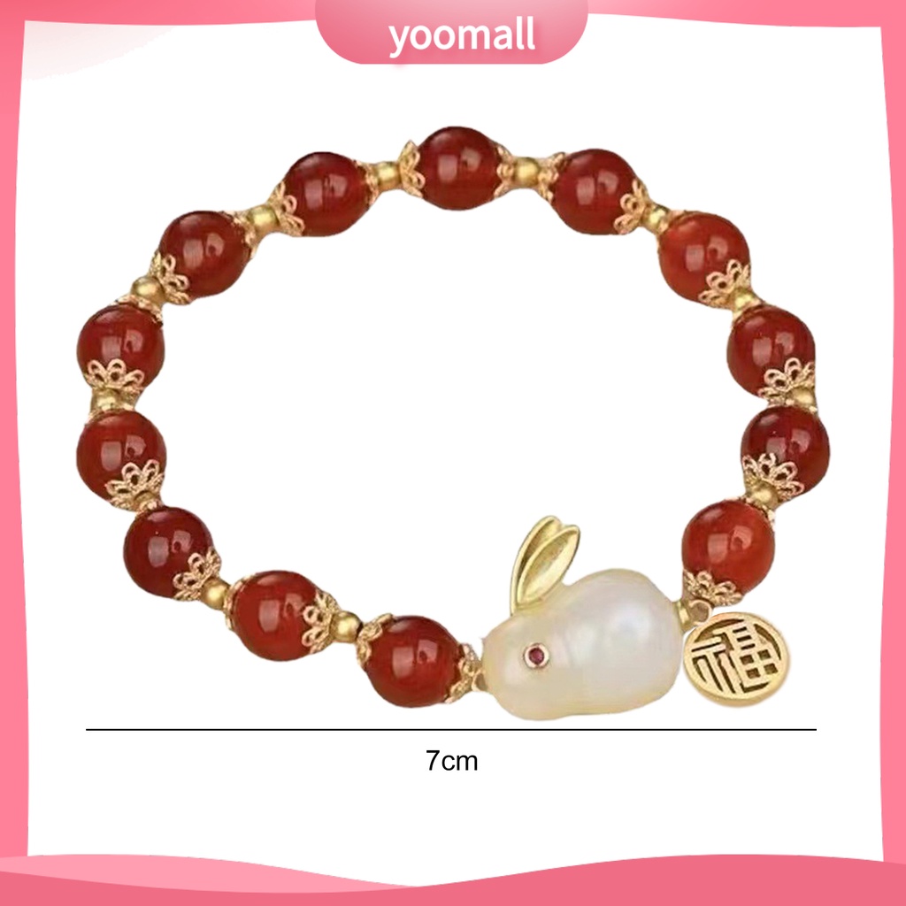 [YM] Vòng Đeo Tay Hạt Ngọc Bích Hetian Co Giãn Tốt KiểU Trung Hoa Thời Trang Thoải Mái Mặc Trang Sức