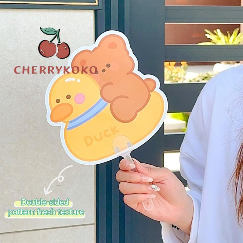 🍒🍒CHERRYKOKO Quạt Cầm Tay Mini Hình Dễ Thương Mùa Hè Dễ Thương Sáng Tạo