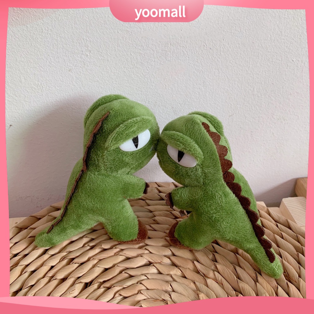 Ghim Cài Áo Hình Khủng Long / Búp Bê Nhồi Bông Chống Rơi Vui Nhộn Cho Bé Gái