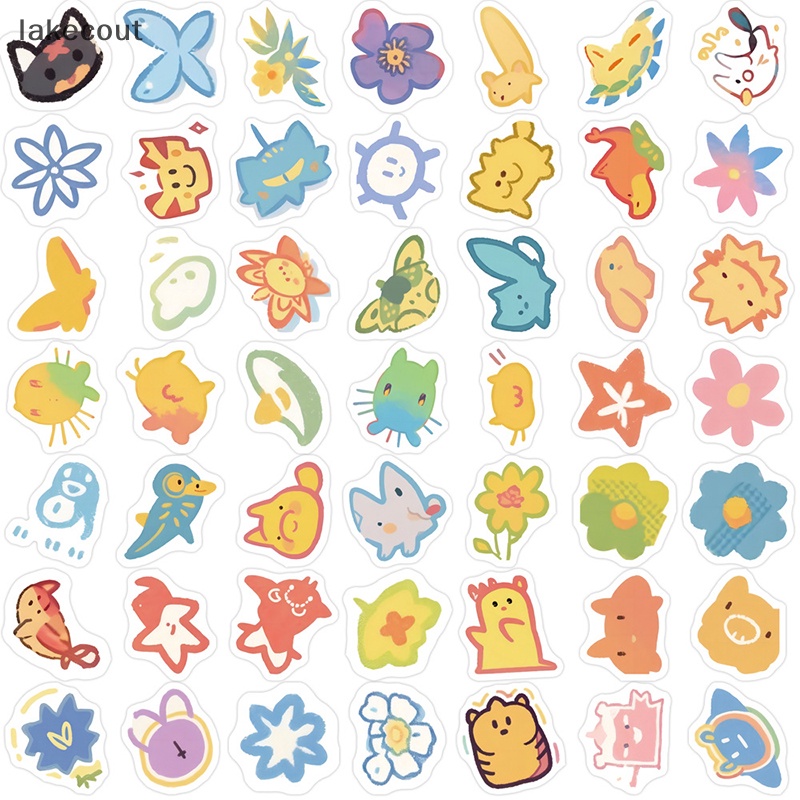 Bộ 100 Nhãn Dán Graffiti Nhiều Màu Sắc Dễ Thương Chống Thấm Nước Trang Trí Vali / Laptop / Vali / Ly Nước