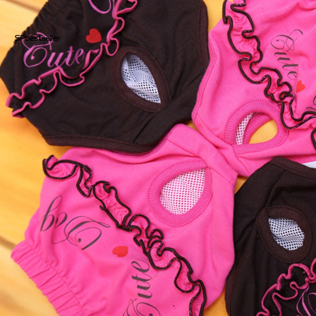 Quần Tã Vệ Sinh In Họa Tiết Xinh Xắn Có Thể Giặt Sạch Cho Thú Cưng