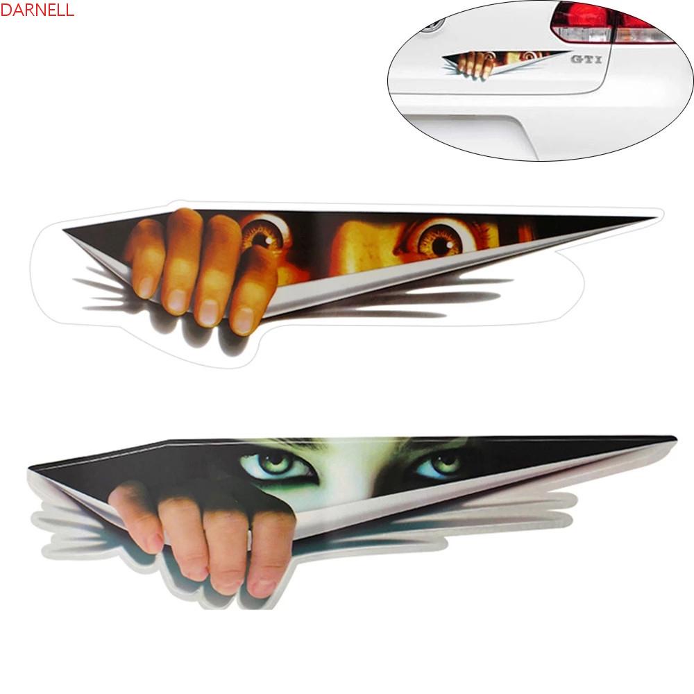 DARNELL Miếng Dán Trang Trí Xe Hơi Họa Tiết Vui Nhộn