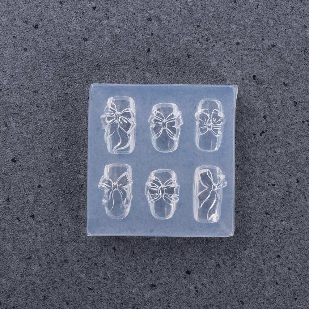 OCEANMAP Khuôn Silicone Trong Suốt Tạo Hình Móng Tay 3D DIY