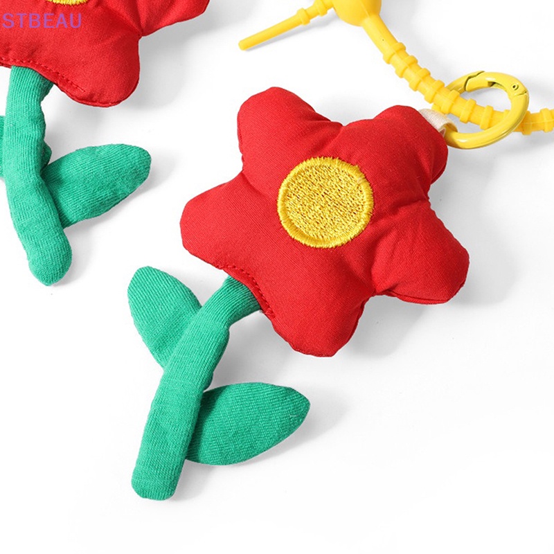 [Cxstbuan] Móc Khóa / Điện Thoại Bằng Lông Nhung Mềm Hình Hoa Trang Trí Ba Lô / Dây Treo Trang Sức MME