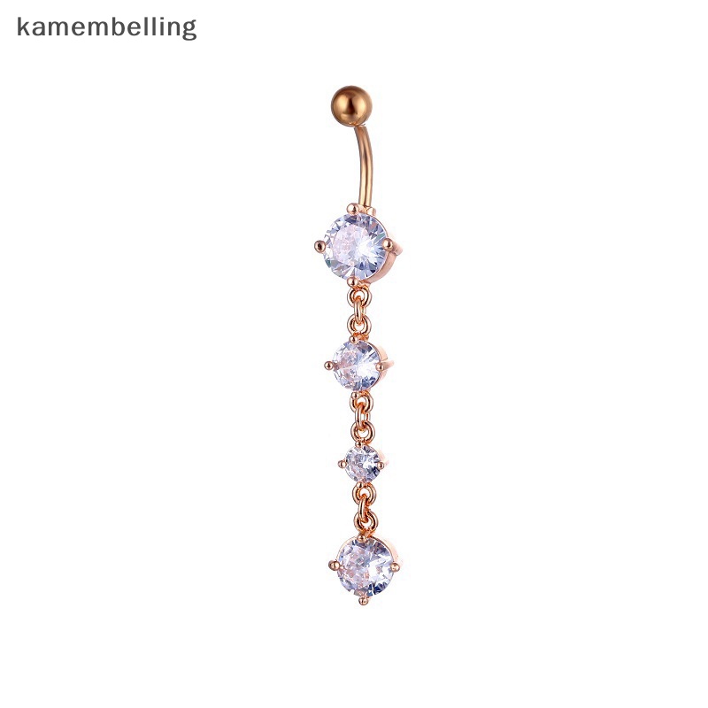 Khuyên Rốn Đính Đá Zircon Thời Trang Cho Nữ