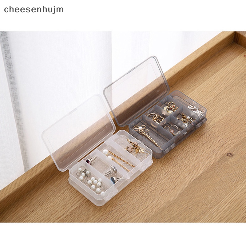 Hộp Đựng Trang Sức Bằng Nhựa Hai Tầng Hình Chữ Nhật Tiện Dụng