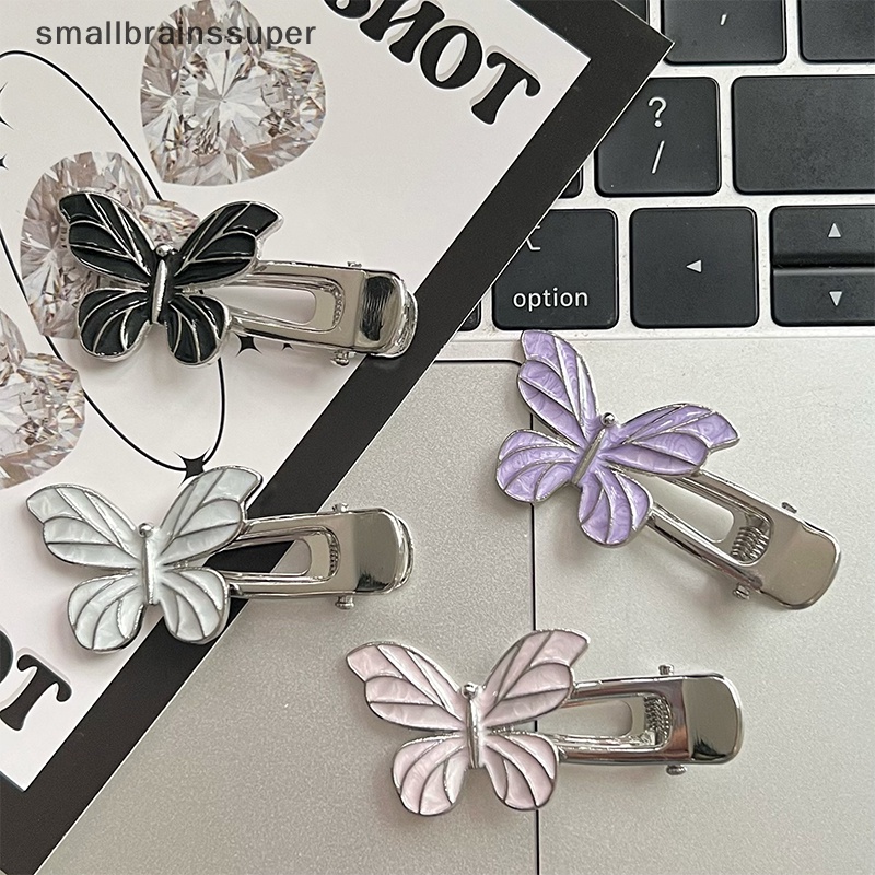 Kẹp Tóc Bướm Kim Loại Y2K Thời Trang Cho Nữ SBS