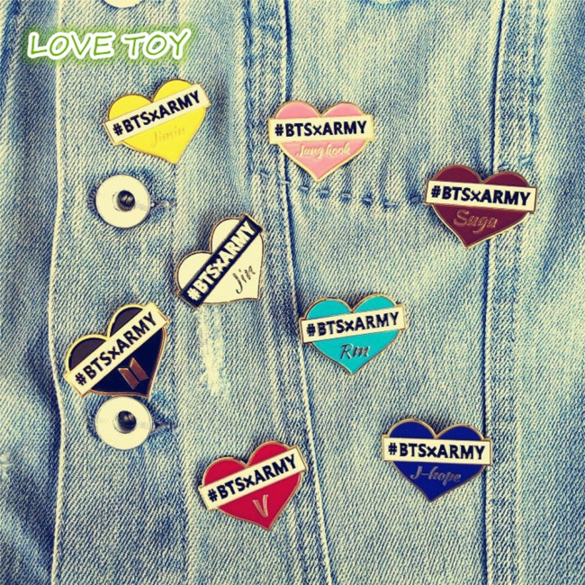 Ghim Cài Áo Hình Trái Tim Độc Đáo Thời Trang