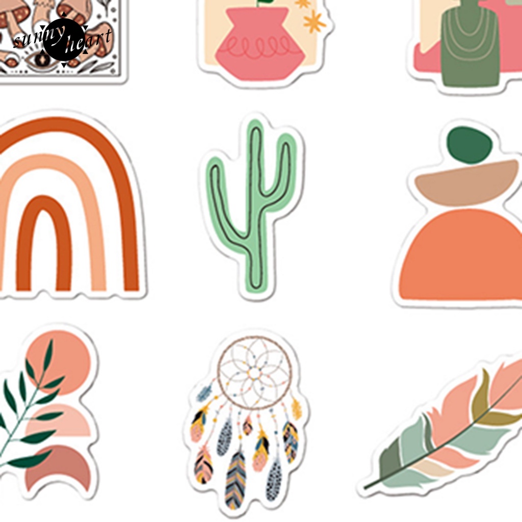 Sunnyheart Bộ 50 Miếng Dán Tuyệt Vời Cho Chai Nước Laptop Xe Hơi Ván Trượt Máy Tính Xe Đạp Sổ Lưu Niệm Đi Học