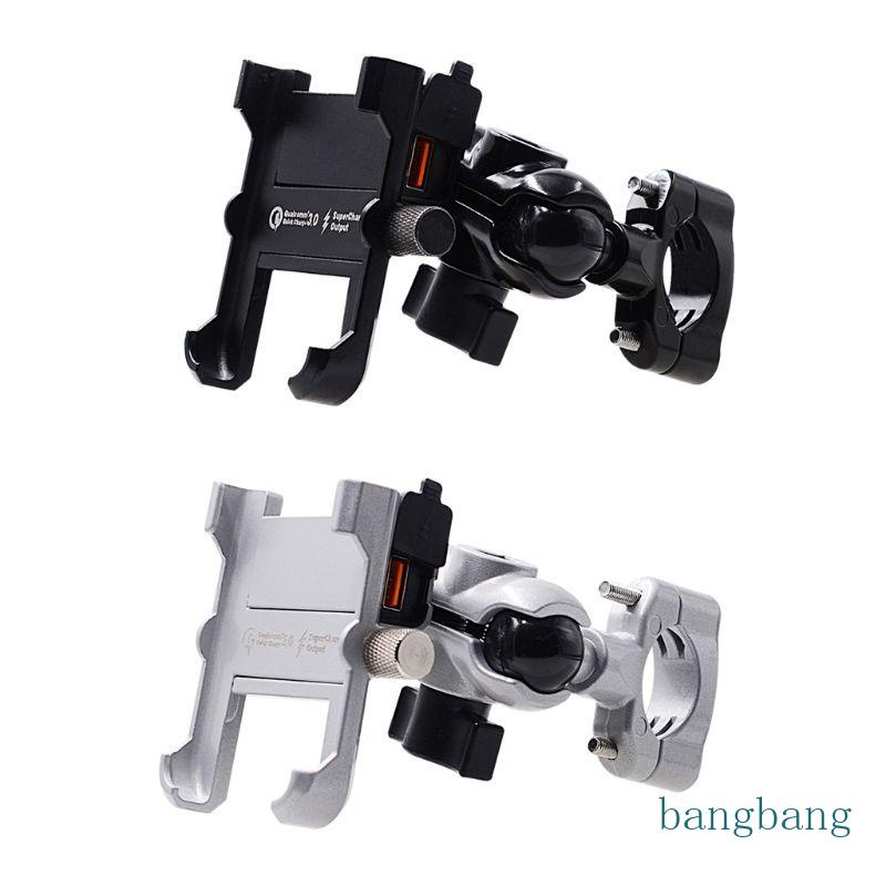 Đế Sạc Nhanh QC 3 0 USB Bằng Kim Loại Chống Thấm Nước Gắn Xe Máy Thông Minh