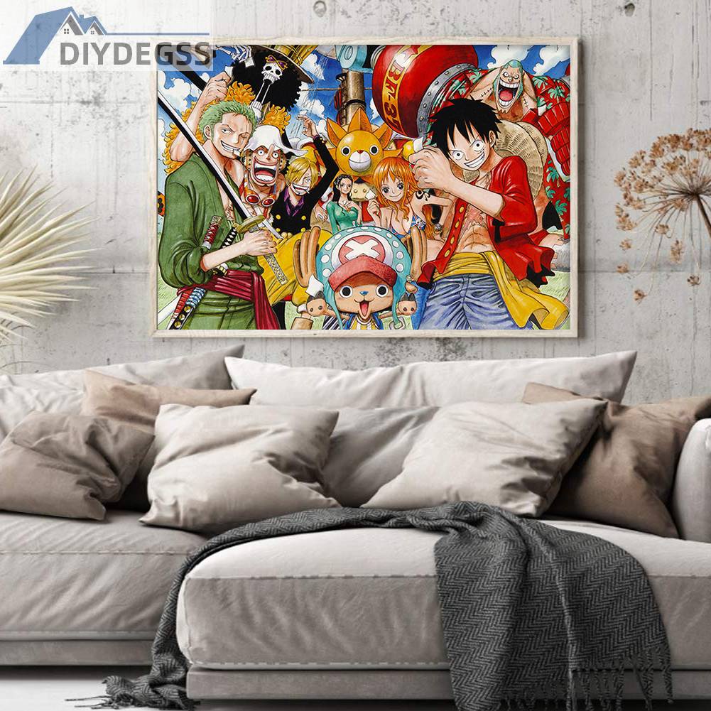 Toàn Bộ Bộ Tranh Thêu Chữ Thập 11CT Hình One Piece