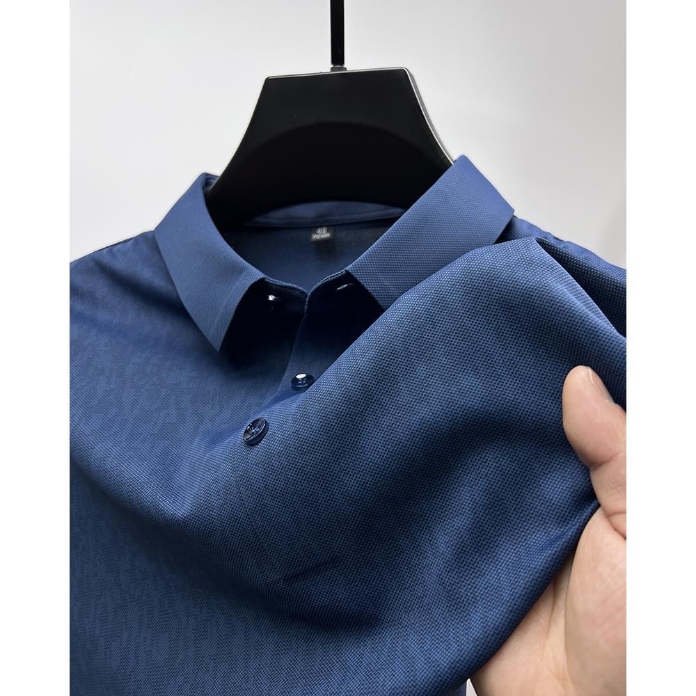 Áo Thun polo Tay Ngắn Màu Trơn Phong Cách Âu Mỹ Thời Trang Mùa Hè Cho Nam