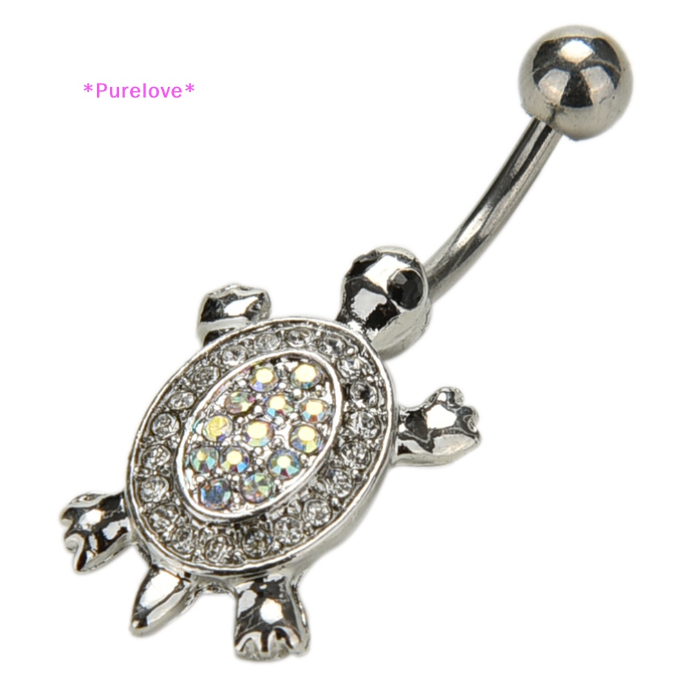 Khuyên Rốn Hình Rùa Đính Đá Quyến Rũ Cho Nữ Mới