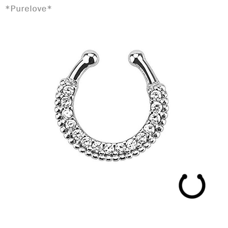 Khuyên Mũi Không Cần Xỏ Lỗ Đính Pha Lê Nhân Tạo Thời Trang Mới