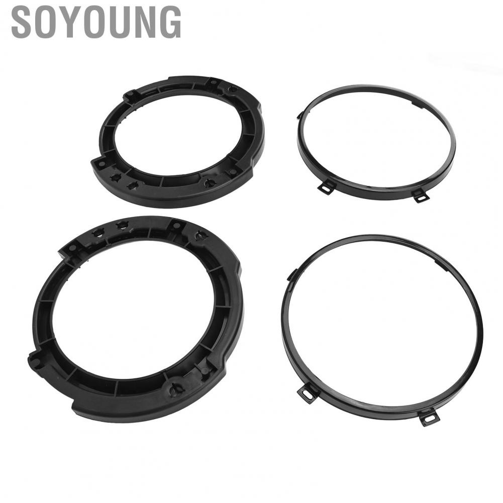 Soyoung Headlight Mounting Bracket Ring Set Retaining Easy Installation Lightweight for Wrangler JK