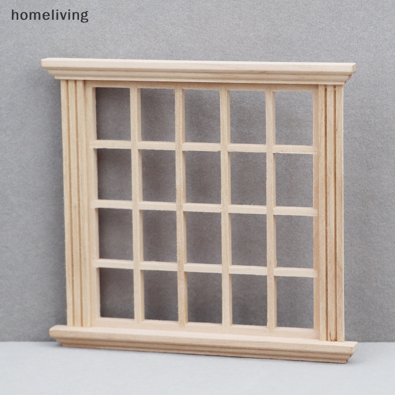 Khung Cửa Sổ Vuông 20 Pane Mini Trang Trí Nhà Búp Bê Tỉ Lệ 1: 12