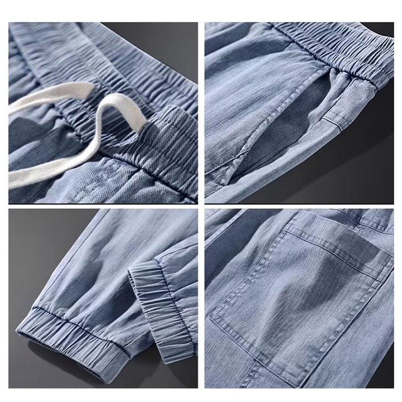 Quần Jeans Nam Dài Dáng Rộng Phong Cách Hàn Quốc