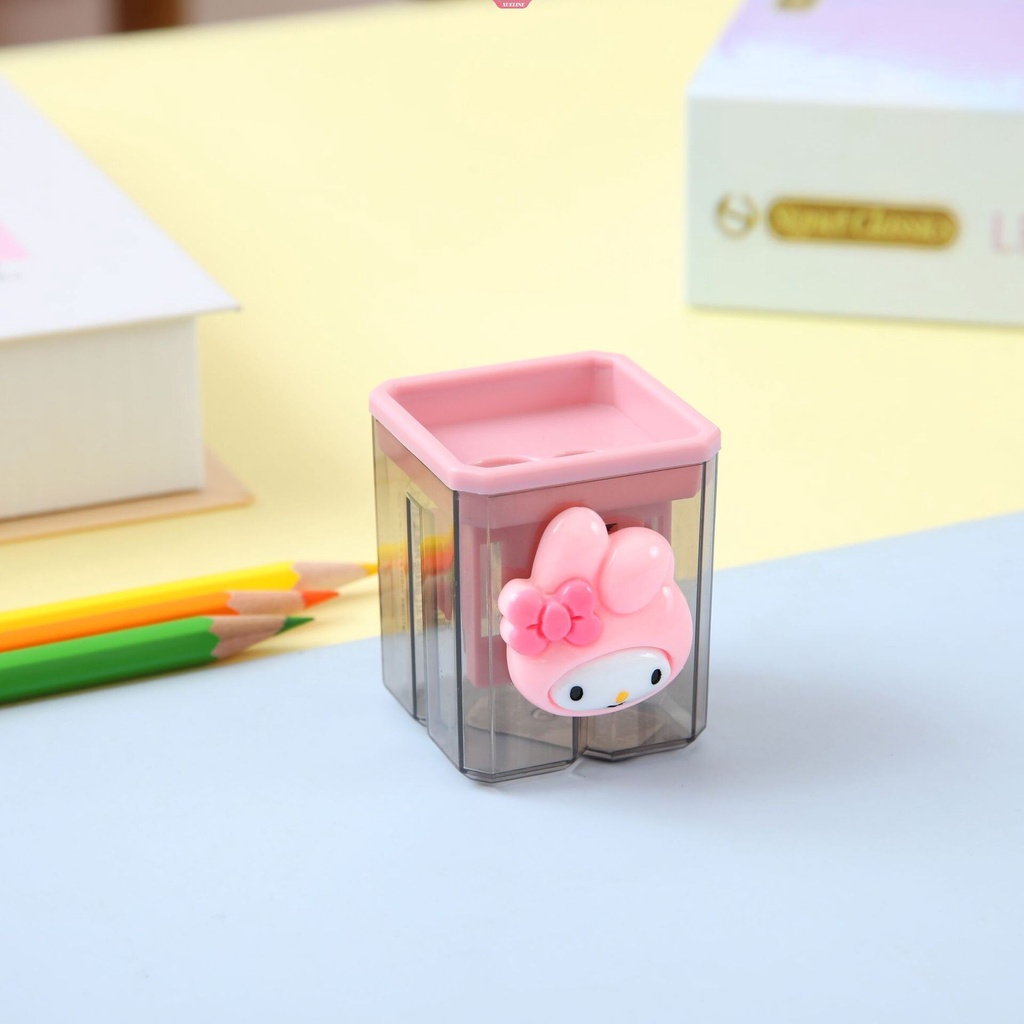 Gọt Bút Chì Hai Lỗ Thiết Kế Nhỏ Nhắn Họa Tiết Hoạt Hình Dễ Thương Tiện Dụng Cho Học Sinh