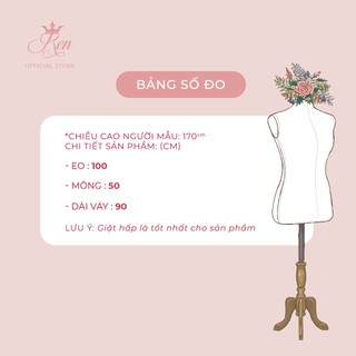 REN - Chân Váy Xếp Li Ba Tầng