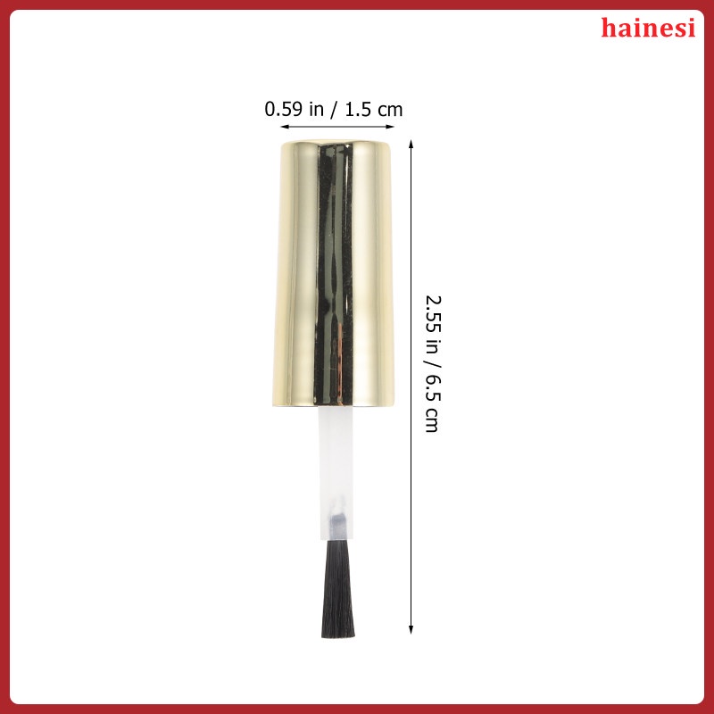 Set 10 Vỏ Bọc Chai Sơn Móng Tay Kèm Cọ Thay Thế