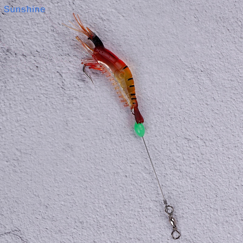 1 Mồi Câu Cá Hình Tôm Nhân Tạo 9cm / 6g Có Móc Câu Tiện Dụng