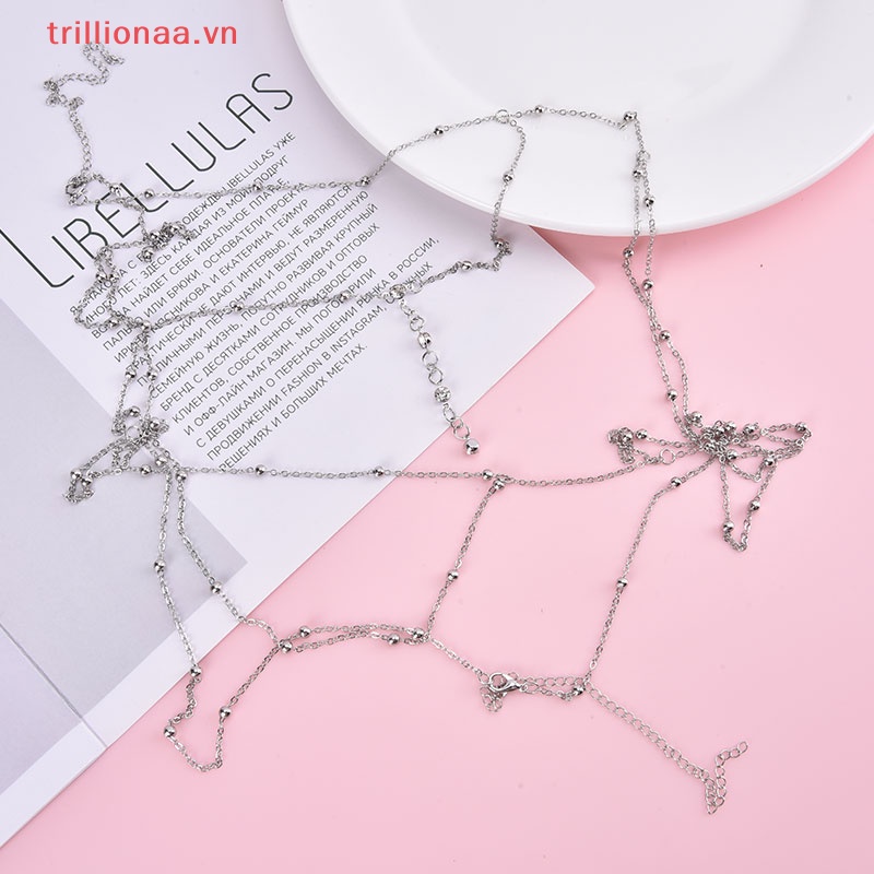 Dây Xích Đeo Cơ Thể Bằng Kim Loại Phong Cách Quyến Rũ Cho Nữ