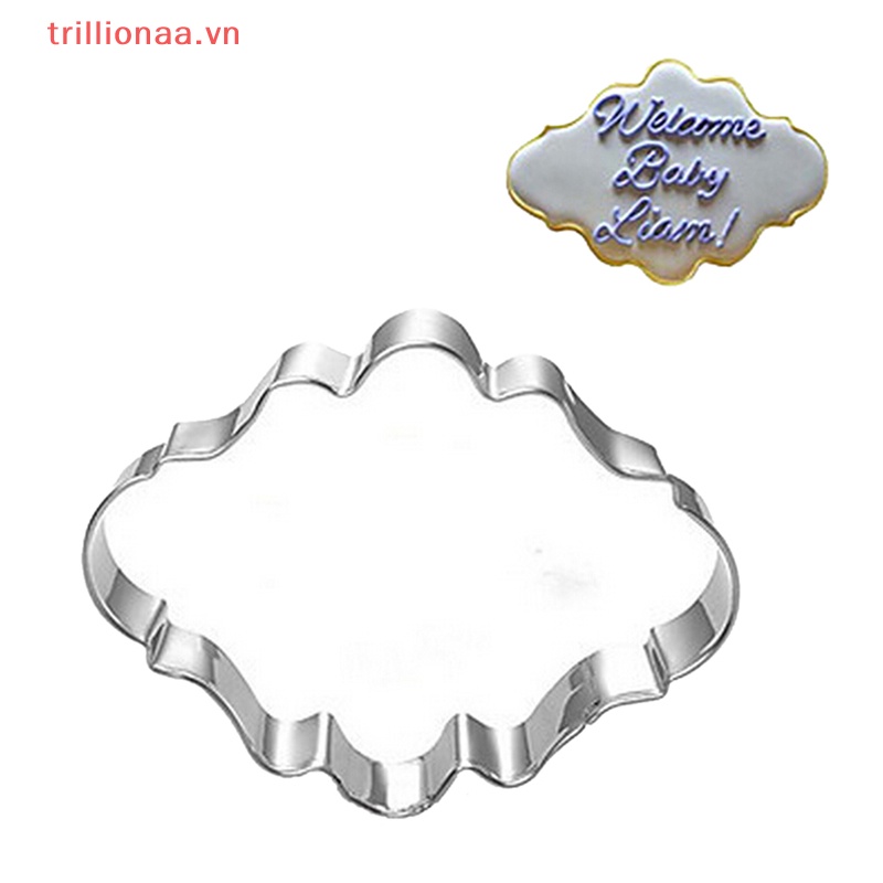 Set 4 Khuôn Cắt Bánh Quy Hình Khung Hình 3D Trang Trí Tiệc Cưới