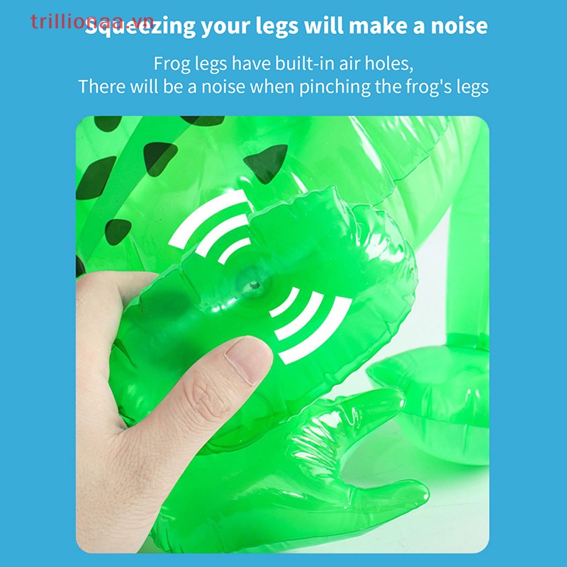 Đồ Chơi Ếch Xanh Bơm Hơi Có Đèn Nhấp Nháy Dễ Thương Vui Nhộn DIY Cho Bé