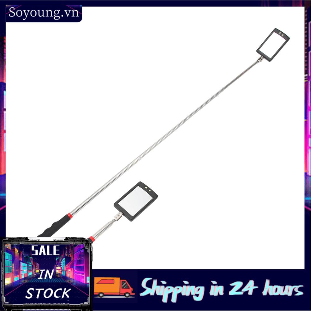 Soyoung Telescopic Inspection Mirror  Lighted 360 Degree Swivel for Automotive Mechanics  Retractable