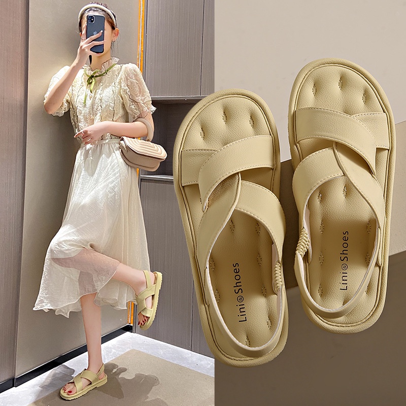 Sandal Đế Mềm Hở Ngón Thoải Mái Thời Trang Mùa Hè 2023 Cho Nữ