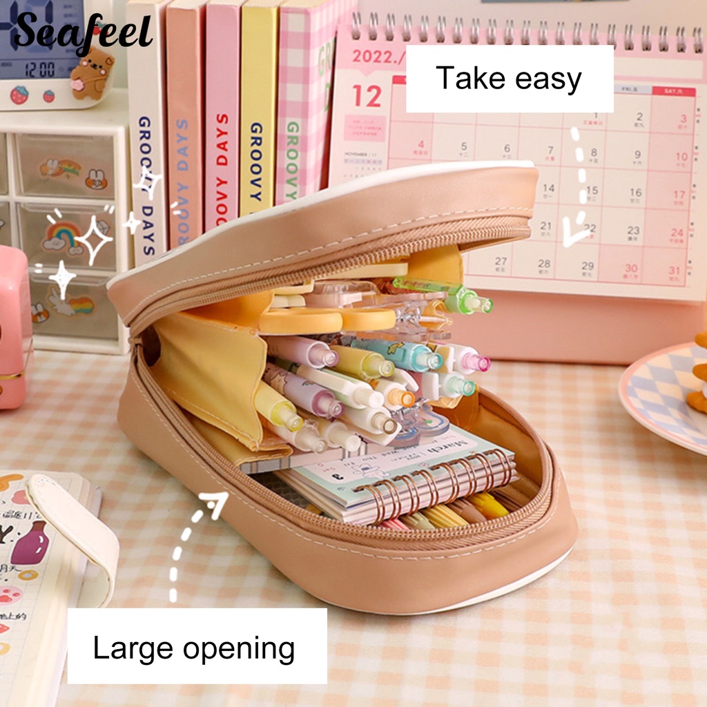 Bóp Viết Trong Suốt In Họa Tiết Hoạt Hình Dễ Thương