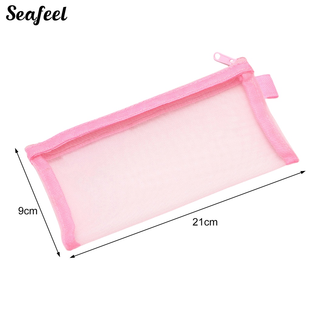 Túi Đựng Bút Chì Sức Chứa Lớn Có Khóa Kéo Có Thể Tái Sử Dụng Cho Học Sinh