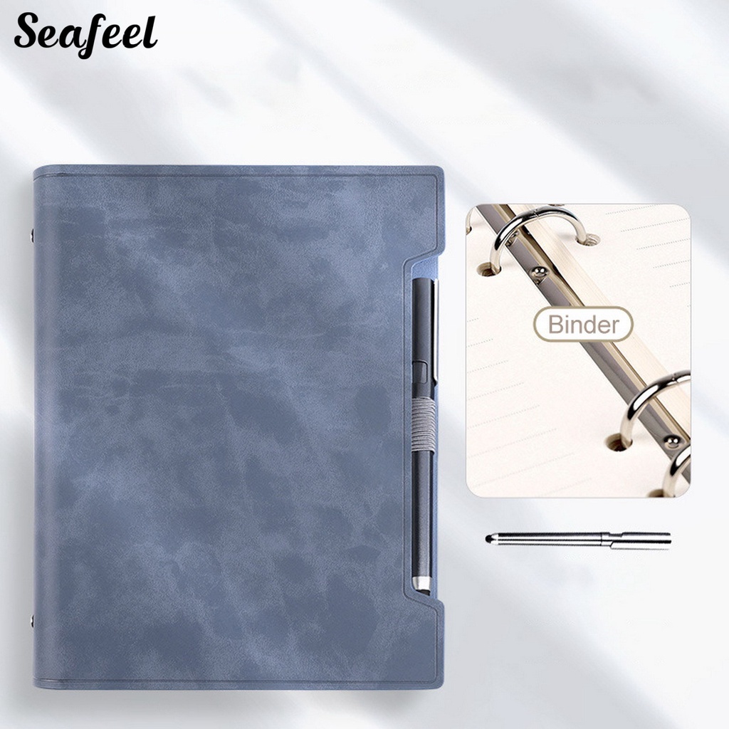 1 Bộ Sổ Tay Giả Da Kèm Vỏ Bút Mở Rộng Tiện Dụng