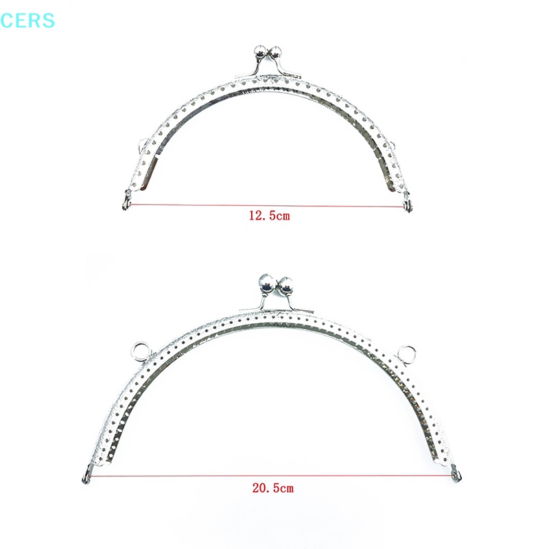 1 Khóa Kẹp Kim Loại Hình Bán Nguyệt Màu Bạc Bóng Kích Thước 8.5 / 10.5 / 12.5 / 15.5CM RS