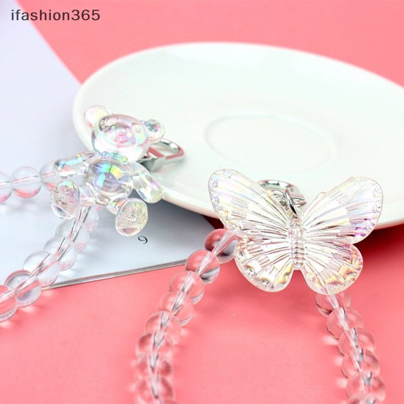 [ifashion365] Dây Đeo Điện Thoại / Móc Khóa Hình Gấu Nhiều Màu Sắc Dễ Thương