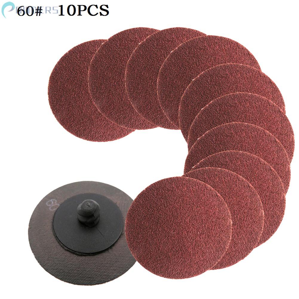 Set 10 Đĩa Chà Nhám 2inch 50mm 60 / 80 / 120 Grit