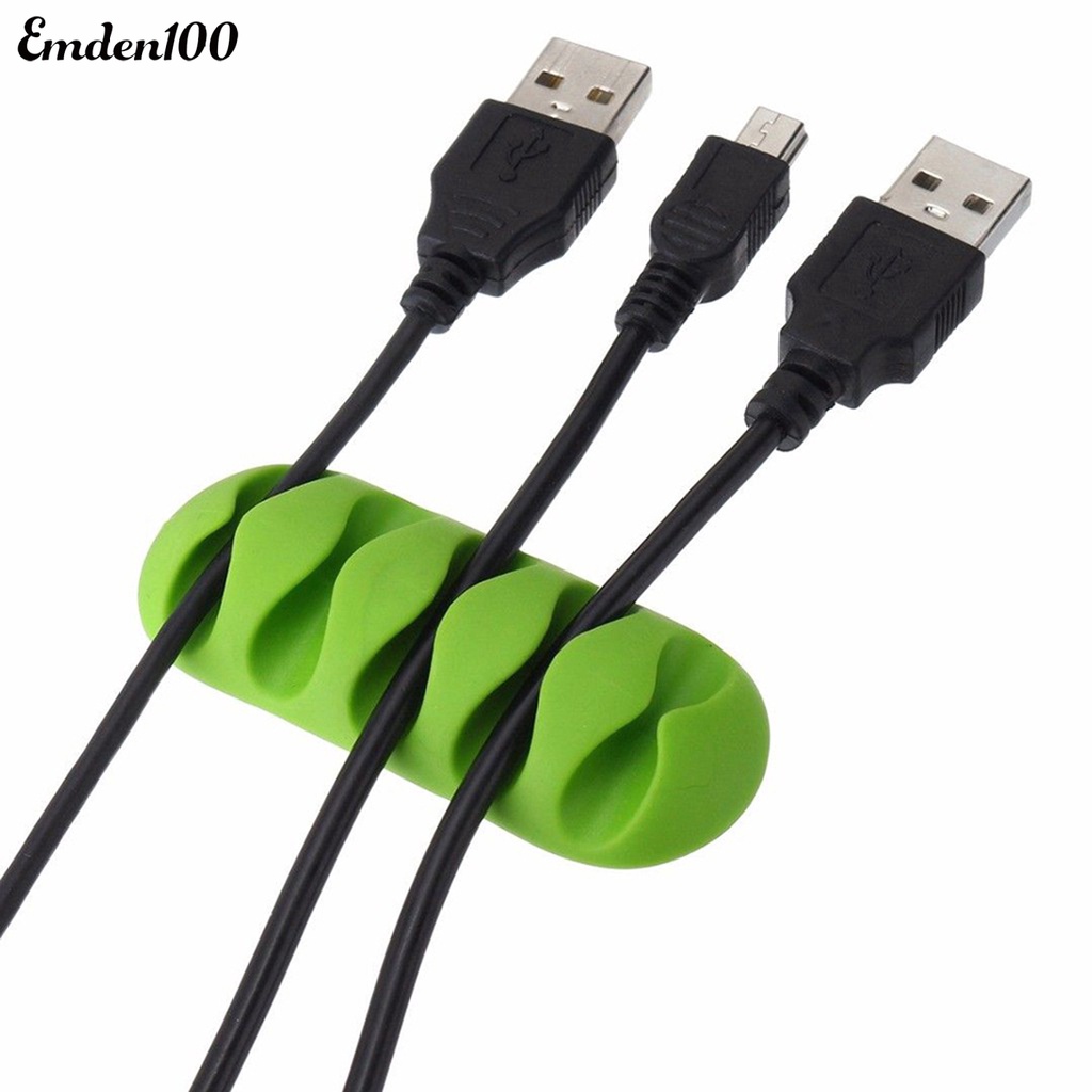 Giá Đỡ Dây Cáp Tự Dính 5 Ngăn Tiện Lợi