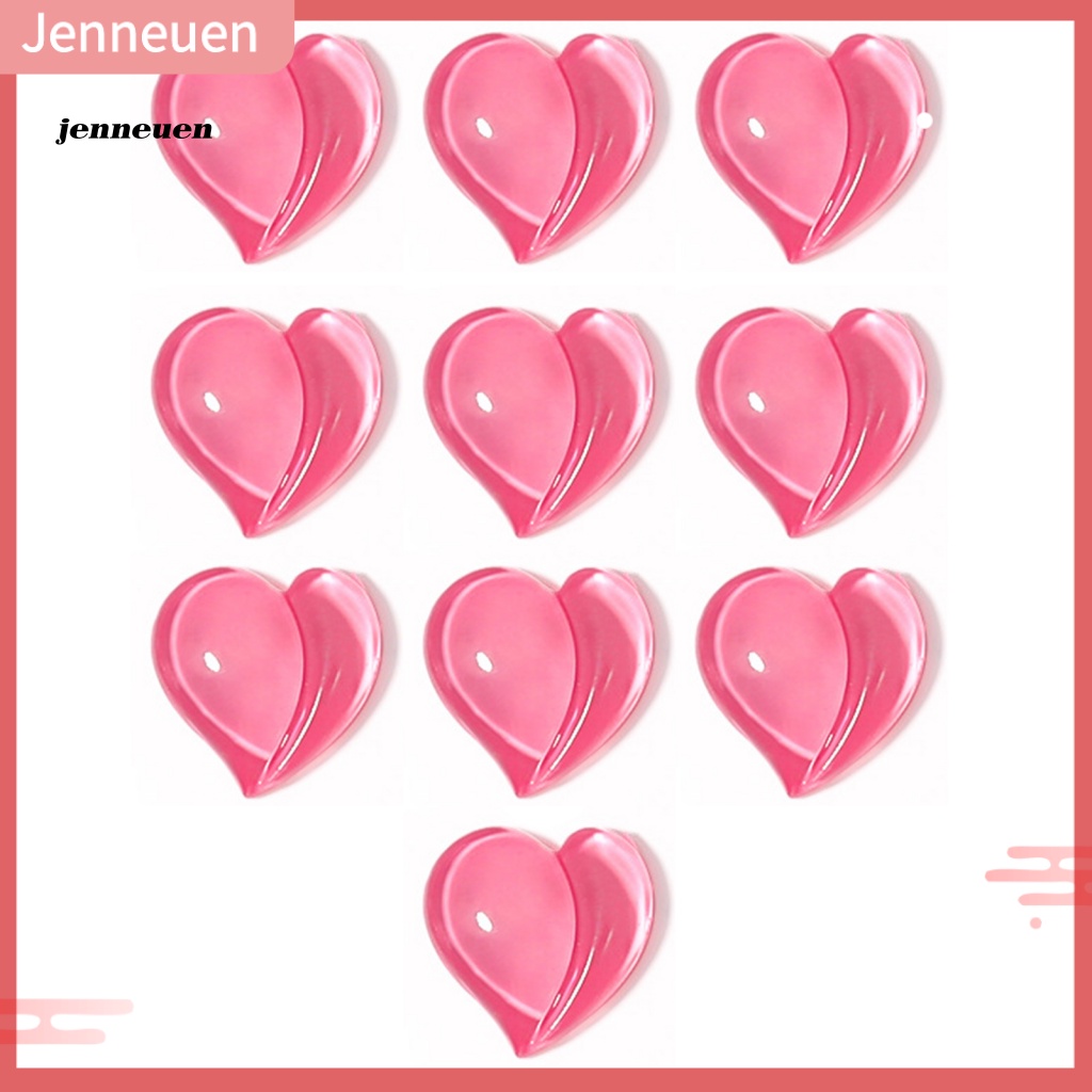 Set 10 Phụ Kiện Trang Trí Móng Tay DIY Hình Trái Tim Xinh Xắn