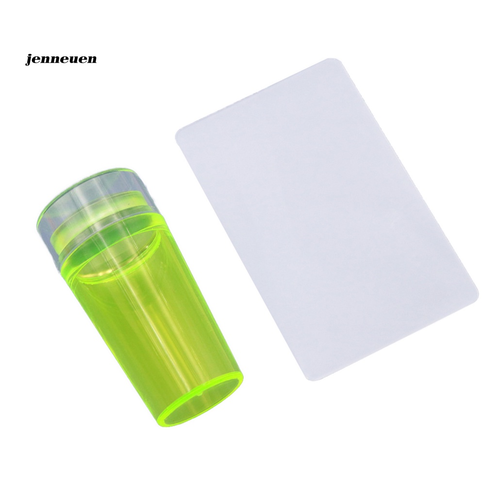 Dụng Cụ In Dấu Trang Trí Móng Tay Bằng Silicon Trong Suốt Dễ Vệ Sinh