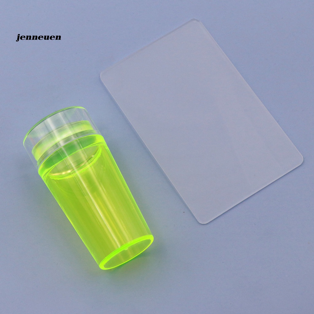 Dụng Cụ In Dấu Trang Trí Móng Tay Bằng Silicon Trong Suốt Dễ Vệ Sinh