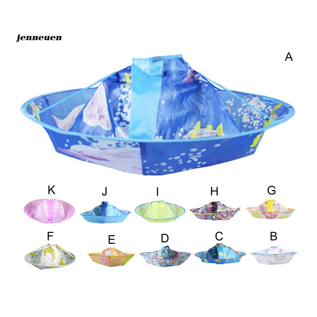 Áo Choàng Cắt Tóc Họa Tiết Hoạt Hình Dễ Thương Cho Bé