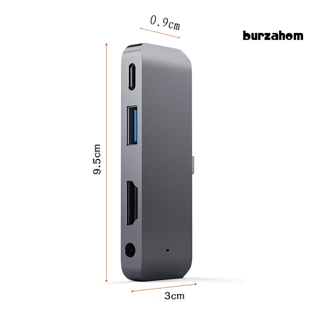 Dock Mở Rộng 4 Trong 1 4K 30Hz / 1080P 60Hz Tốc Độ Cao Sang HDMI 5Gbps USB3.0 / HDMI-compatible / 3.5mm / PD