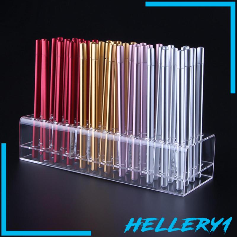 Giá Đỡ Bút Bằng Acrylic Trong Suốt 40 Ngăn Tiện Dụng Cho Văn Phòng / Trường Học