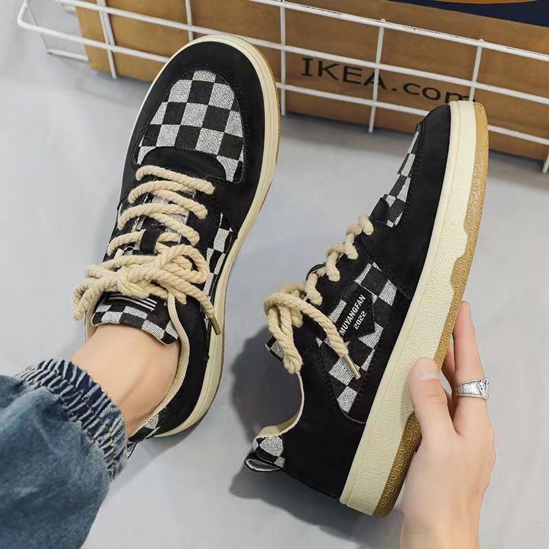 SHANMUSENLIN☘️Giày Thể Thao Nam Phong Cách retro Hong Kong Mới