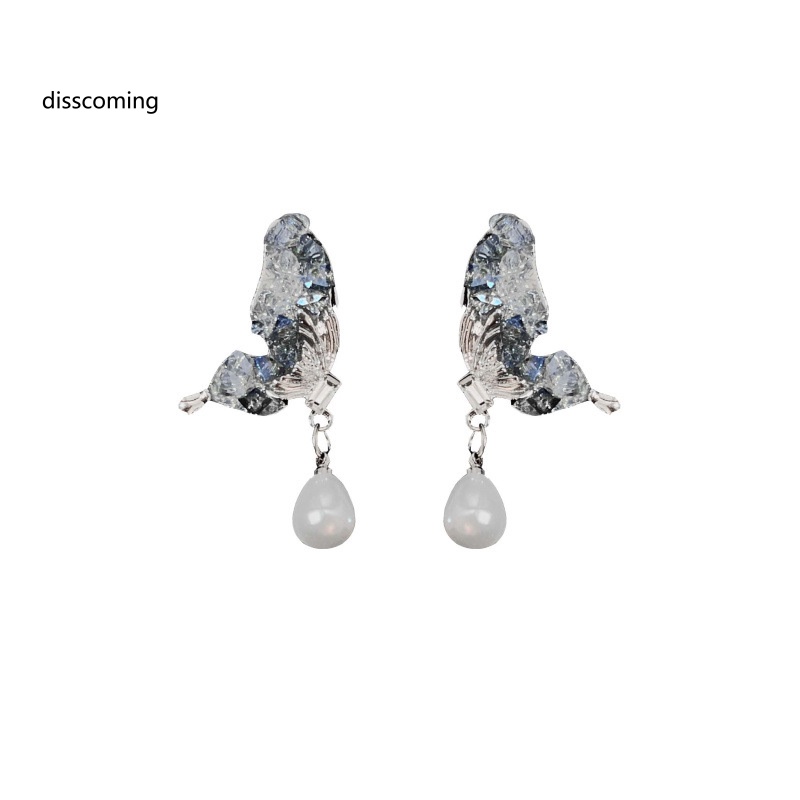 Áo Thun SL SL SL SL SL SL SL| Bông Tai Hình Giọt Nước Đính Ngọc Trai Và Pha Lê Lấp Lánh Thời Trang Cho Nữ